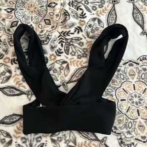 Black Ribbed Women's Bralette